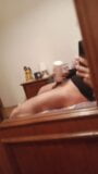 teen ejaculates in front of the mirror in bed with his toy snapshot 5