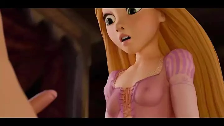 Rapunzel bernakal dengan zakar tetamunya