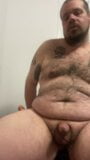 Fat hairy chub bear plays with one plug and two dildos snapshot 11