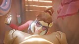 Lifeguard D.Va Sucking Cock snapshot 3