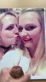 Cum Tribute to hot friend Tatjana and friend 3 snapshot 2