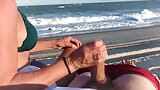 Stranger MILF gave me a handjob on a public beach snapshot 14