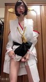 Japanischer Transvestit Nicola masturbiert in Kirishima Cosplay snapshot 3