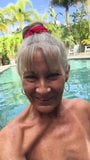 Pervert Granny Leilani in The Pool snapshot 1