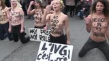 Femen proteste in topless in Francia snapshot 6