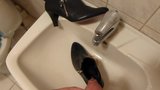 Piss in wifes high cut court shoe snapshot 1