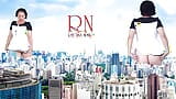 Wow! A giant lady without panties walks around the city. She's as tall as King Kong! Amazing show of a giantess! 1 snapshot 7