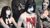 creampie doggystyle bffs intense halloween orgy with 3 tatto snapshot 5