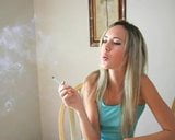 Blonde Smokes in KItchen snapshot 2