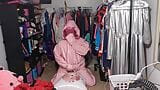 Pink PVC Suit With Breathplay Inflatable Hump snapshot 8