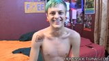 Masturbation session with green haired twink with piercing snapshot 5