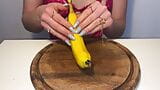 Long Nails Bad Tease With Banana And Lube snapshot 2