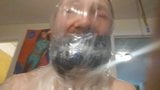 Multiple Gags. Suffocating with Plastic snapshot 1