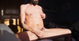 Sexy mature jock jerking off his cock on winter sunshine snapshot 13