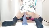 Sissy-Kuroko China kleid Riesiger dildo snapshot 7