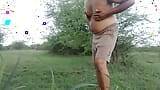 Sexy hot desi boy goes to work wearing clothes in the forest. Then he takes off his clothes and does a handjob while roaming in snapshot 2