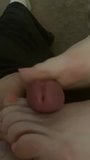 Slow Teasing Footjob on slave cock & balls snapshot 18