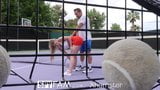 SPYFAM Step Bro Gives Step Sis Tennis Lessons & Big Dick snapshot 5