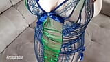 Seksowna długa sukienka nagie rajstopy i lodziki snapshot 19