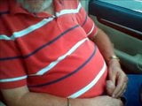 Jodybi grey haired Grandpa bear jerking off in his car snapshot 2