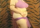 Vintage BBW Harem Girl Stripping snapshot 4