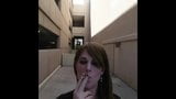 Smoking A Cigarette Outside snapshot 10