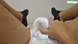 ABDL Diaper Boy In Black Socks Jerking And Cumming snapshot 12