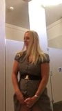 Milf Exibitionist Step Mom Faps in Public Bathroom snapshot 1