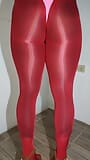 Sparkly red pantyhose and heels snapshot 13