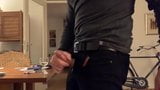 Verbal jerk-off session at home with my super hard boner. snapshot 8