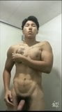 Korean Muscle Hunk Nipple Play Jacking Off snapshot 2