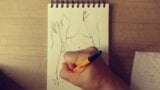 Beautiful female body drawing snapshot 8