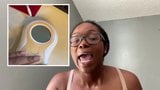 Black Youtuber squirts milk from her big boobs snapshot 5