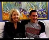 Blonde Milf in 1st time hardcore film does a younger guy! snapshot 1