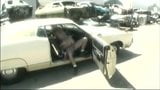 Young Layla serve two guys on scrap yard snapshot 19