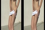 Danni Ashe Strips Down At Poolside (Split Screen Version) snapshot 14