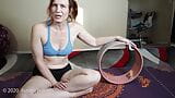 Yoga wheel stretching today great to open your spine snapshot 18