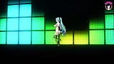 Schattige Miku danst op een groot openbaar naakt in netkousen (3D Hentai) snapshot 1