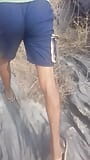 印度德西大学生穿着短裤展示他的热辣屁股 snapshot 2