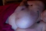 Huge saggy natural tits slapped and pulled by BBW Gal snapshot 3