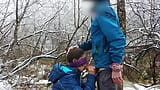 Öffentlicher blowjob und spermaschlucken in der nähe des bergflusses snapshot 9