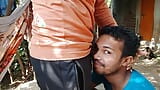 Indian Gay Funny Moment - My boyfriend was sucking my penis when someone came and we ran away. snapshot 1