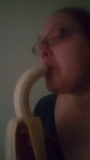 BBW OwnedSlut gags on banana snapshot 5