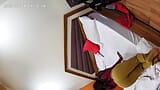 Oyo hotel c_c_t_v viral sex video.Room cleaner ne bnaya chupke se video Gujju cpl pkde gye Oyo hotel me sex krte. snapshot 5