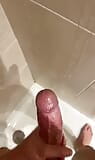 Good handjob in the shower with my big cock before going to sleep. Amateur snapshot 5