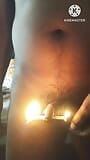 Celebration Candle fire on both side of my dick snapshot 9