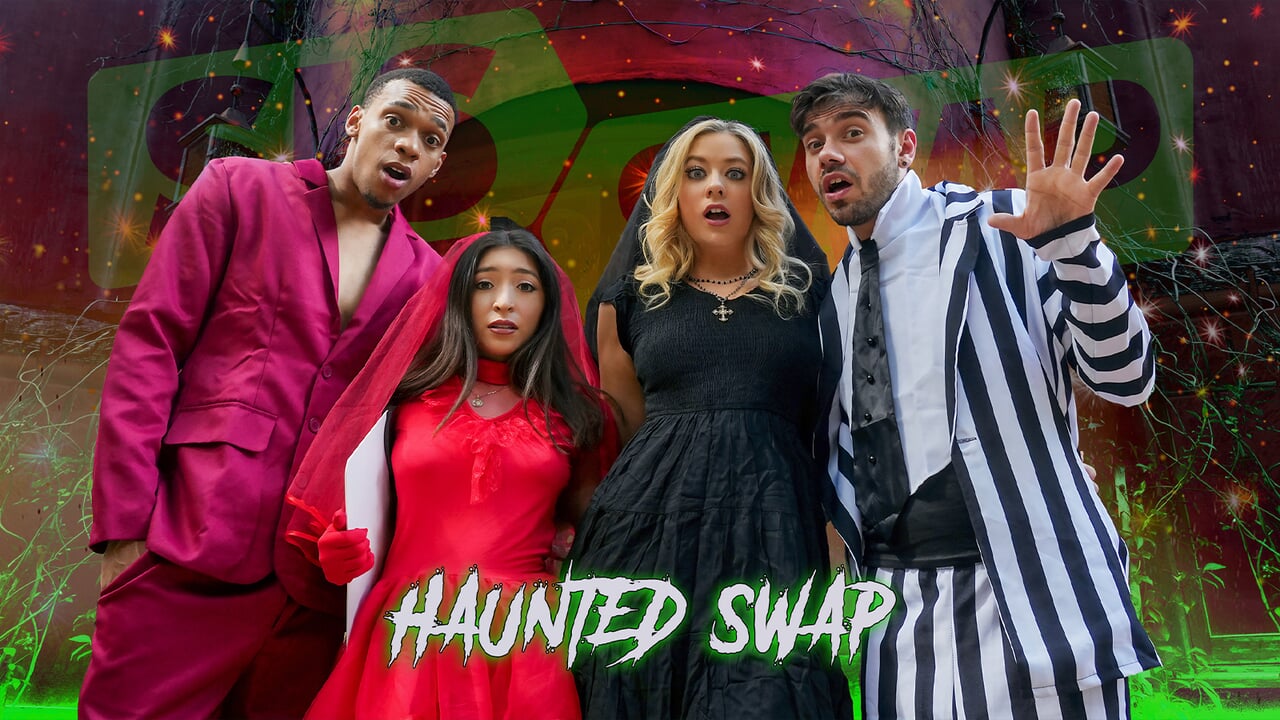 Free watch & Download The Haunted House of Swap by SisSwap Featuring River Lynn & Amber Summer - TeamSheet Halloween