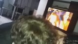 Russian blowjob with girlfriend at home, ffm snapshot 12