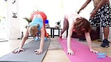 Horny Maggie Green And Sara Jay Fuck Their Yoga Instructor! snapshot 5