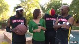 WANKZ- Hot Reporter Gang-Banged by Basketball Team snapshot 1